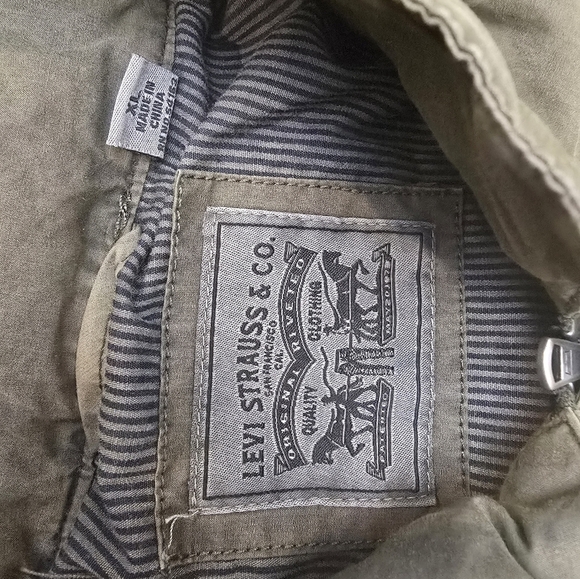 Levi Strauss & Co Women's Army Green Utility Jacket Size XL - Picture 8 of 11
